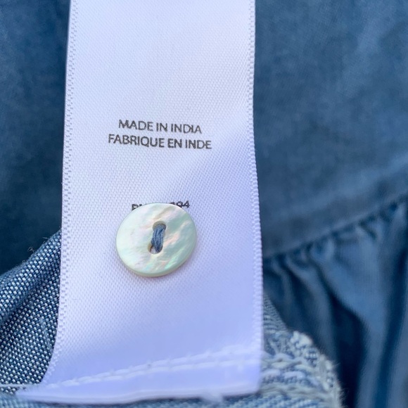 Beach Lunch Lounge Collection with Floral Design Embroidered on Bell Sleeves - Picture 6 of 7